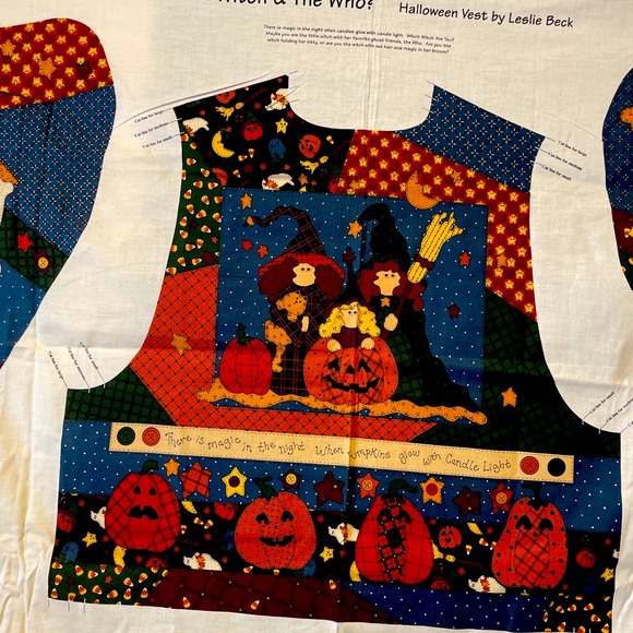 Halloween Vest by Leslie Beck “Which Witch & The Who” - Picture 5 of 11
